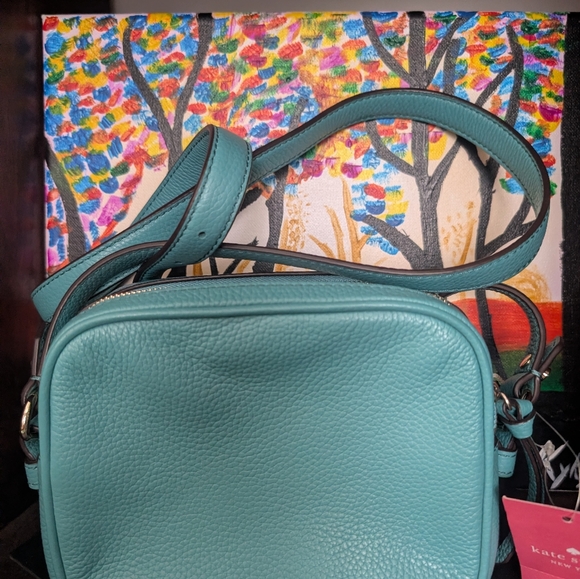 NWT Kate Spade Teal Crossbody Bag - Picture 2 of 3